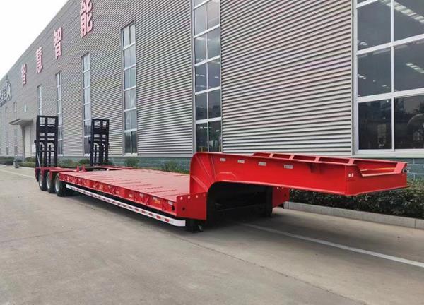 Jost Kingpin 3 Axles Heavy Duty 80/100 Tons Lowbed Loader Lowbody Semi Truck