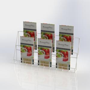 Wholesale Metal Counter Top Literature Display Rack Folded Wire Holder For Brochures from china suppliers