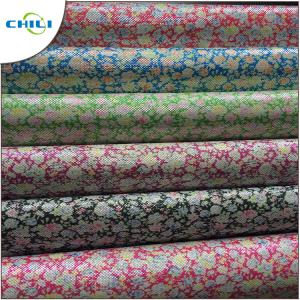 Wholesale Wiped Clean Printed Faux Leather Fabric Fade Resistant Consistent Color from china suppliers