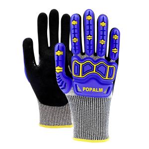 Wholesale Durable 13 Gauge Impact Nitrile Gloves , TPR Construction Cut Resistant Gloves from china suppliers