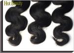Black Body Wave Virgin Remy Human Hair Extensions Peruvian Hair For Women
