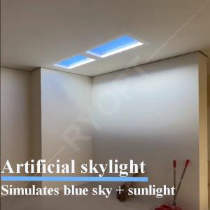 Wholesale Artificial Daylight Fake Faux Skylights LED Cloud Blue Sky Panel Tuya Alexa Control from china suppliers