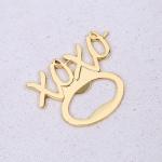 Wedding Favor Gold XO Bottle Opener Favor