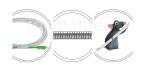 Rodent Resistant G657A2 SC APC Fiber Optic Patchcord Armoured Fiber Patch Cable