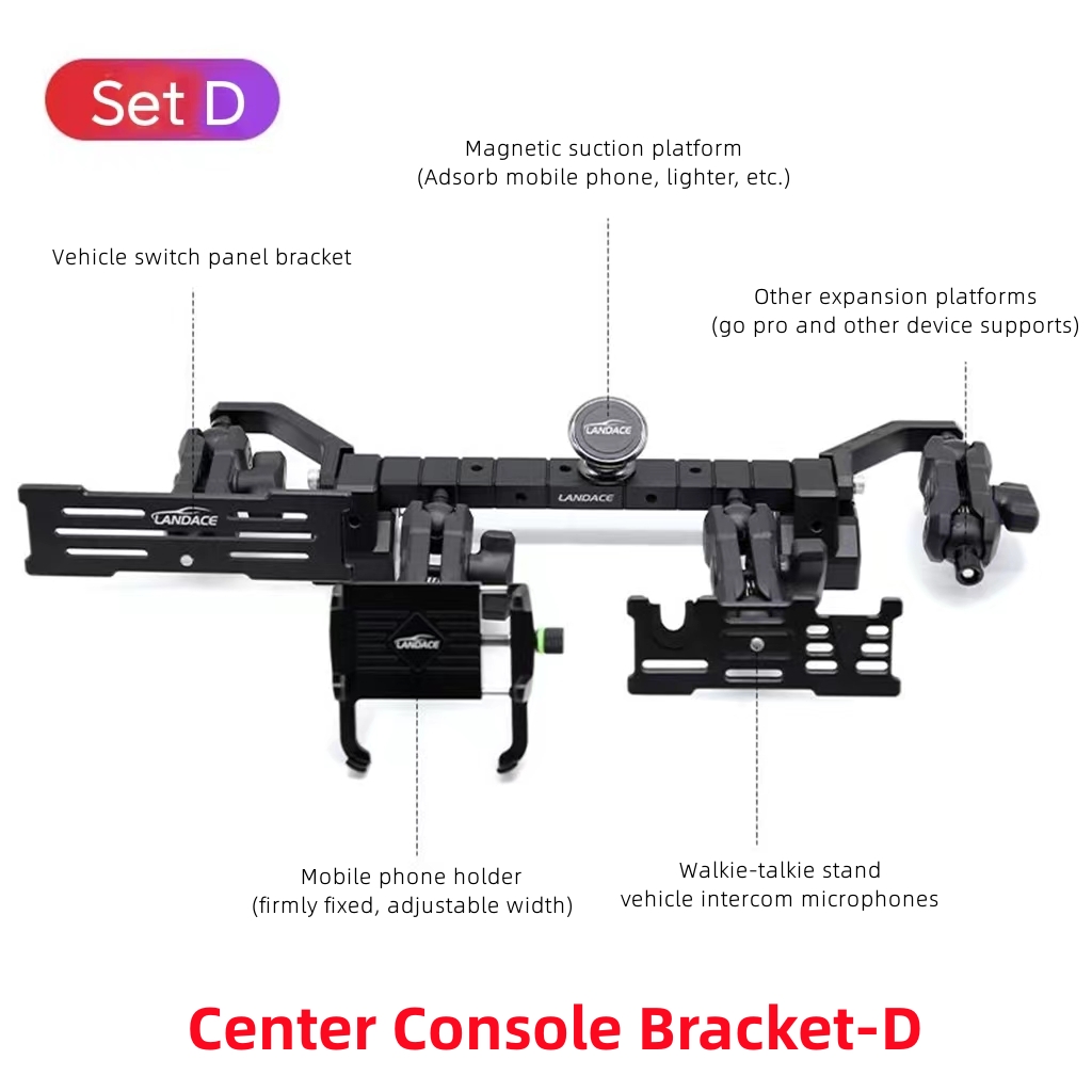 Mobile Phone go pro Holder for Jeep Wrangler JL JK Center Console Bracket OEM Accepted