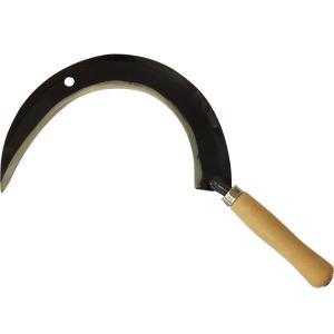 Wholesale Farming SC 301 14'' Steel Harvesting Sickle Round Hairender Oxide Coated Black from china suppliers