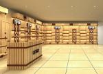 Various Shapes Shoe Store Display Shelves / Footwear Display Stands Any Color