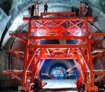 Steel Metal Tunnel Form System Water Board / Rebar Working Installation Trolley