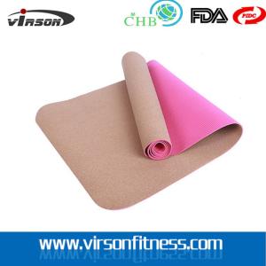 Wholesale Ningbo virson Anti--slip eco cork TPE yoga mat.New Product Cork TPE Yoga Mat Manufacturer from china suppliers