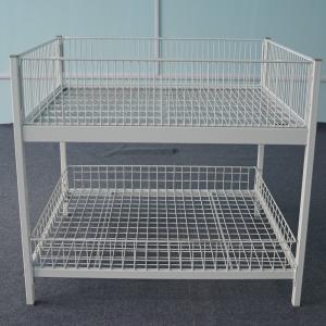 Wholesale Advertising Retail Display Wire Baskets Double Layers 150KG Loading Capacity from china suppliers