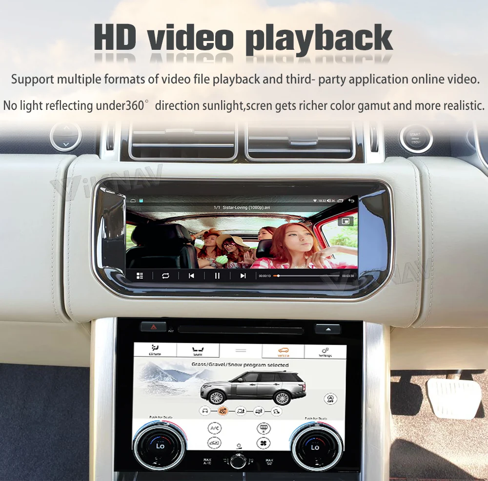 Android Auto 10.25 inch Car Radio For Range Rover Vogue L405 Carplay HD LCD Touch Screen Multimedia Video Player GPS