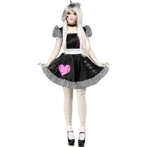 Wholesale Style Female Ghost Doll Halloween Party Cosplay Costume for Stage Dancerwear in Black from china suppliers