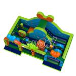 Outdoor Indoor Inflatable Park , 0.55mm Pvc Tarpaulin Kids Bounce House