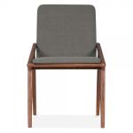 Walnut wood Hotel Guestroom desk chair with fabric upholstered chairs