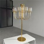 New Designs Crystal Candle Holder Wedding Decor Supplies Gold 10 Arms Candelabra