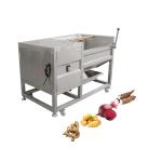 Joyshine Machinery 1.5kw Brush Roller Onion Tomato Skin Peeling and Washing