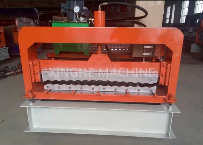 Steel Galvanized Roof Roll Forming Machine For Making 0.3 - 0.8mm Thickness Tile