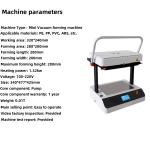 280mm Forming Length Blister Vacuum Forming Machine for Small Plastic in Dental