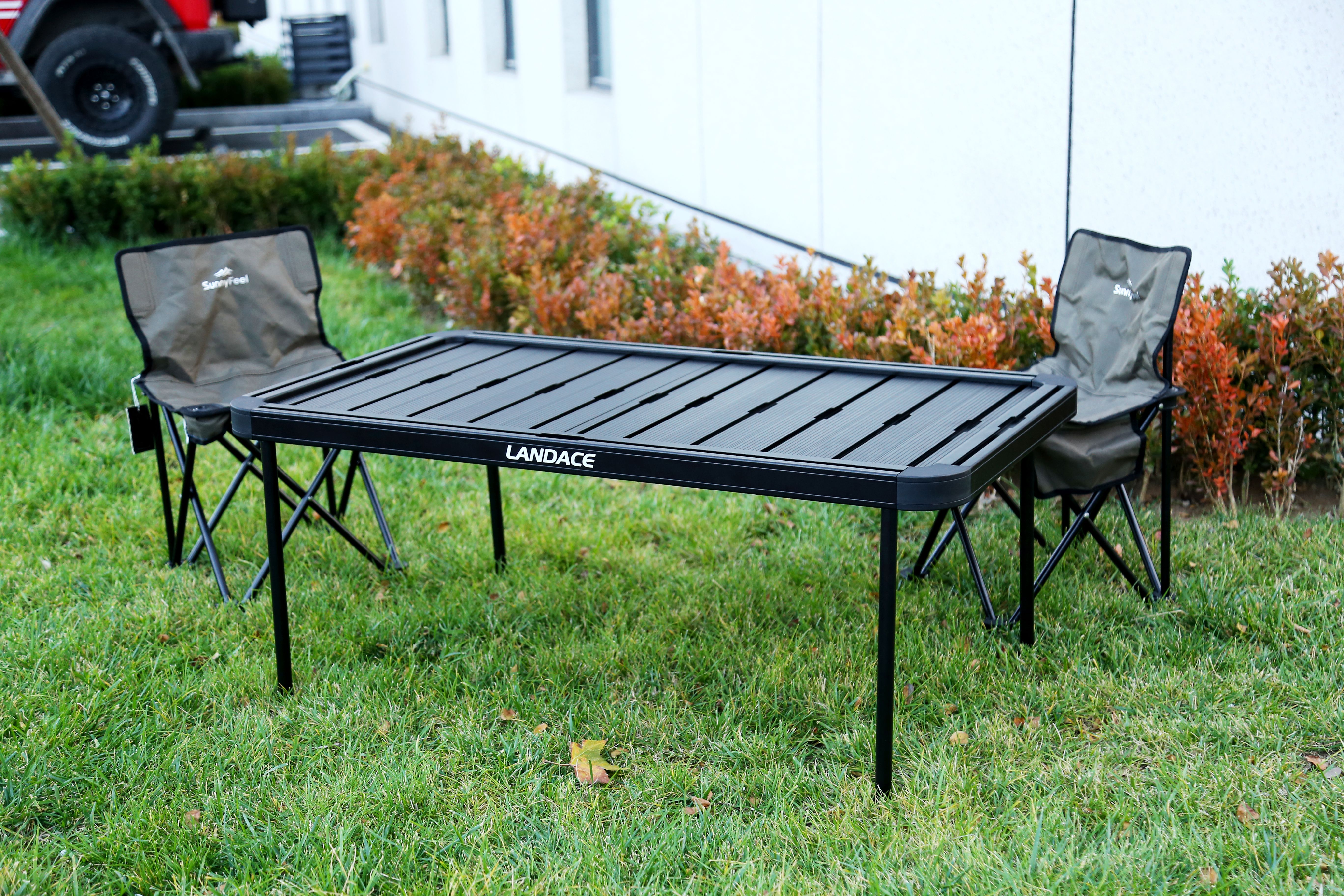 BLACK Aluminum Alloy Tail Foldable Table Camping Cargo Shelf Storage Rack Back Shelf Easy to Install