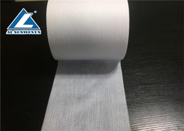 S Cut Adhesive Side Tape Non Woven Fabric Roll Diaper Raw Material Carton