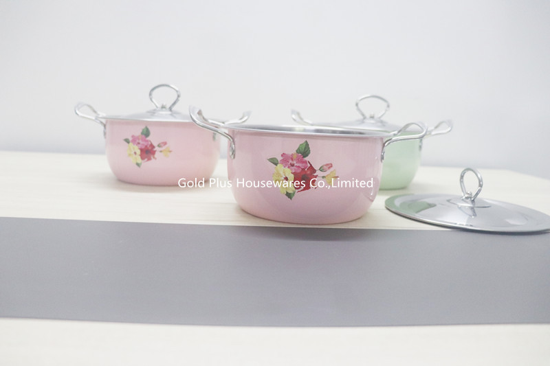 Oem Belly Stainless Steel Restaurant Soup Pot With Metallic Painting