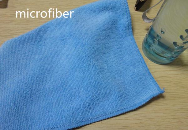 Household Microfiber Kitchen Towels 30*30cm Lake Blue Kitchen Cleaning Terry