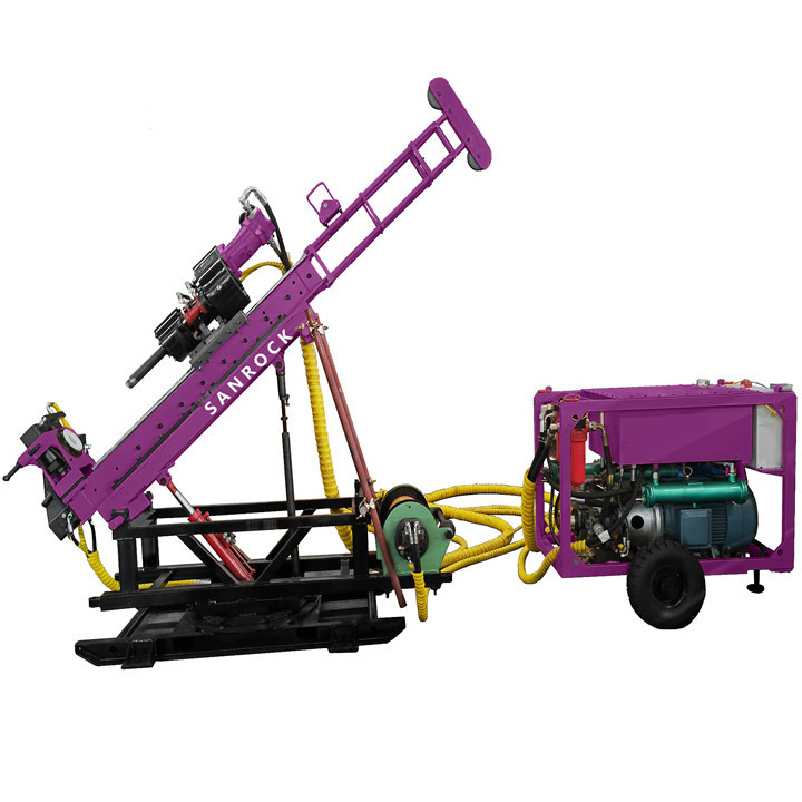 Small Core Drilling Equipment Hydraulic Exploration Mobile Underground Core Drilling Rig