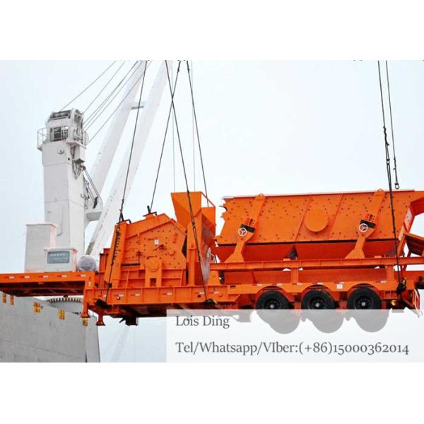 Mining Quarry Mobile Crushing Equipment For Construction Waste Recycling