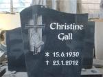 European style black granite monument