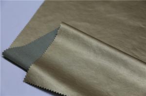 Wholesale Light Pearl Gold Pu Synthetic Leather 0.35mm Thickness Abrasion Resistant from china suppliers