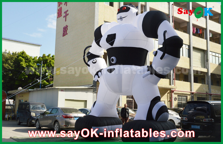 Advertising Inflatable Cartoon Characters , Inflatable Robot Costume