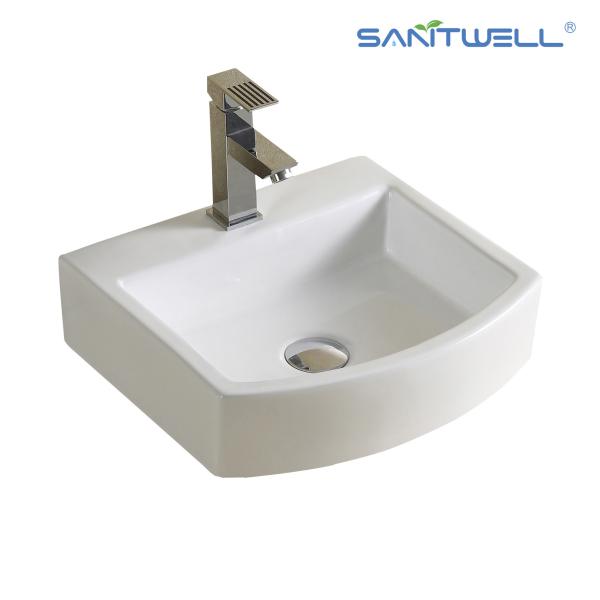 AB8299 White above counter basin ceramic basin Vessel Sink Washing Basin