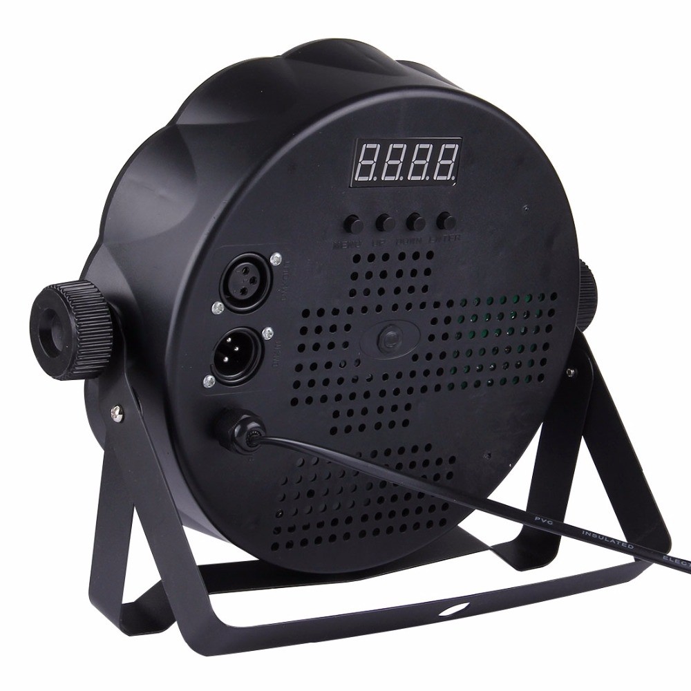 180W 54LED 7Channel RGBW Flat Wash PAR Light Stage Effect Lamp Support DMX-512 Sound Activated Strobe Dimmable for Xmas