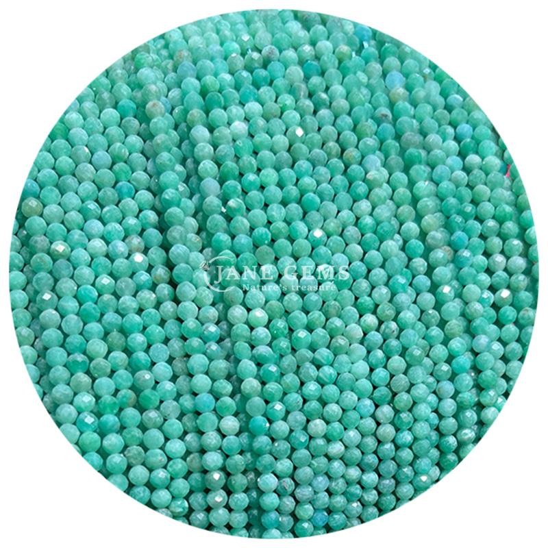 Gems Bead Natural Crystal Faceted Round Shape Small Citrine Sunstone Loose Bead Strands for Bracelets