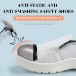 Dustproof Waterproof Steel Toe Cap ESD Shoes Anti Static For Cleanroom Work