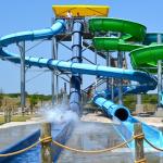 Amusement Park Swimming Pool Water Play Equipment Fiberglass Spiral Slide Parts
