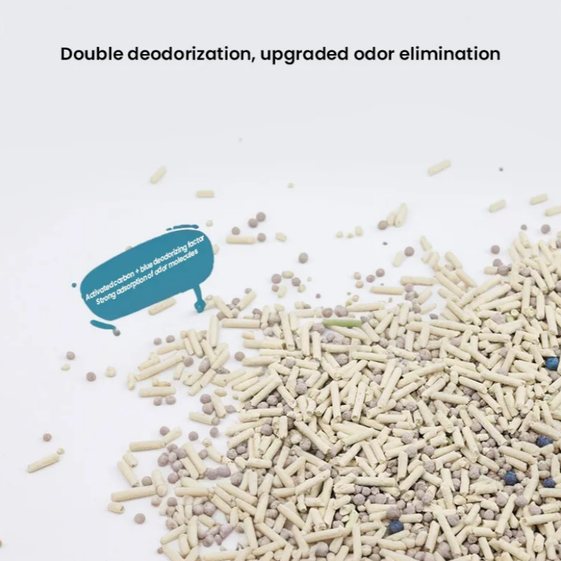 OEM ODM Tofu Litter Sand Tofu and Bentonite Cat Litter Fast Clumping