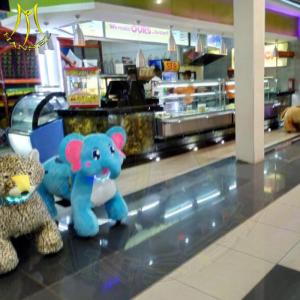 Wholesale Hansel 4 wheels walking kids electric rides on plush animal rides for outdoor from china suppliers