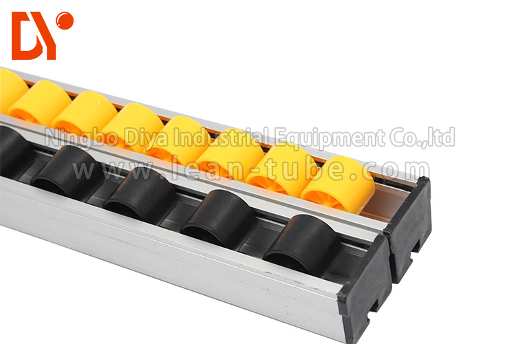 Structural Sliding Gravity Roller Track System PU Wheel Corrosion Resistance