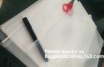 Waterproof Clear Plastic Zip Lock PVC A5 Document File Zipper Bag,Stationary Pen