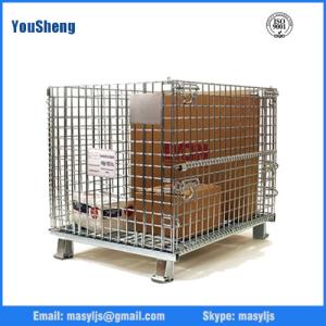 Wholesale Industry folding warehouse galvanized wire mesh cage from china suppliers