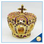 Luxury home decoration Crown shape wedding gifts personal Trinket box display