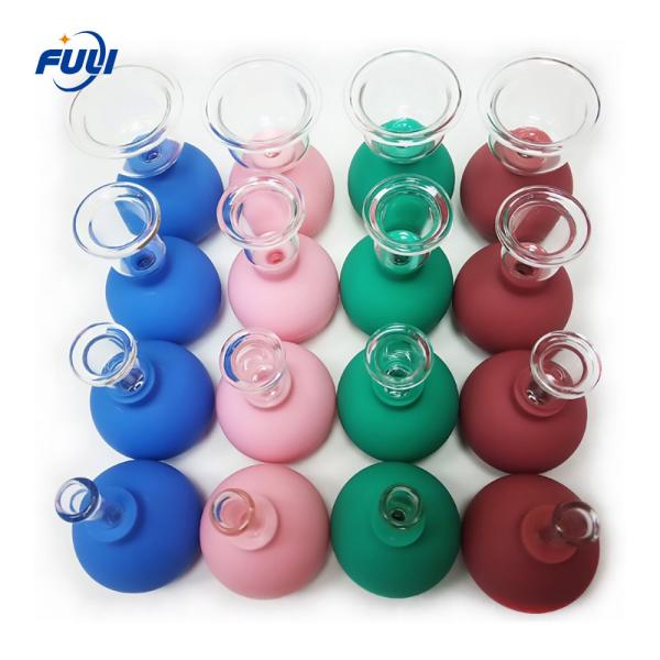 4 Pieces Fat Reducing Wrinkles Remover Face Lifting Facial Vacuum Suction Body