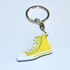 Wholesale Custom yellow shoes soft pvc / Silicone rubber material keychain from china suppliers