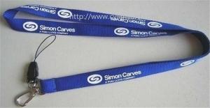 Wholesale Promotional neck ribbon lanyards, cheap simple printed strap ribbon, from china suppliers