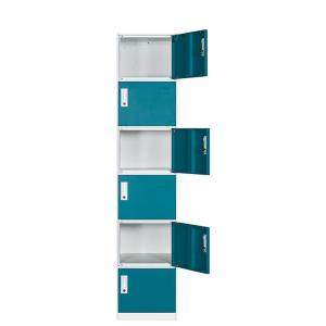 Wholesale Gym Clother Storage Six Door 0.4mm Metal Wardrobe Steel Lockers from china suppliers
