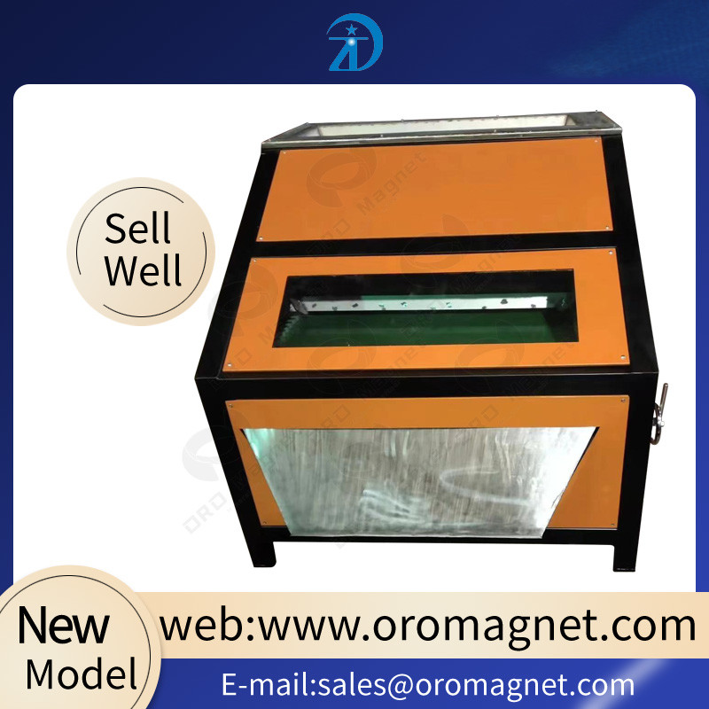 Professional Production Belt Rolls Type Magnetic Separator Machine for 0.1*0.1-10*10mm grain, food plastic quartz