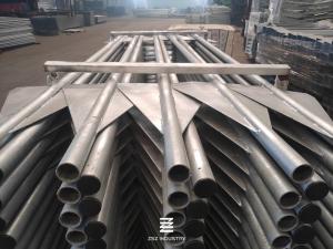 Wholesale Iron Tube Hot Dipped Galvanized Post With 2400mm / 2900mm Height Silver Color from china suppliers
