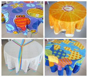 Wholesale Round Circle Beach Towel 100% cotton yarn dyed and front side reactive print Beach towel from china suppliers