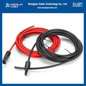 Wholesale Single Core Photovoltaic Solar Panel Cable RED Black 6mm2 1.5KV 1000m/Drum from china suppliers